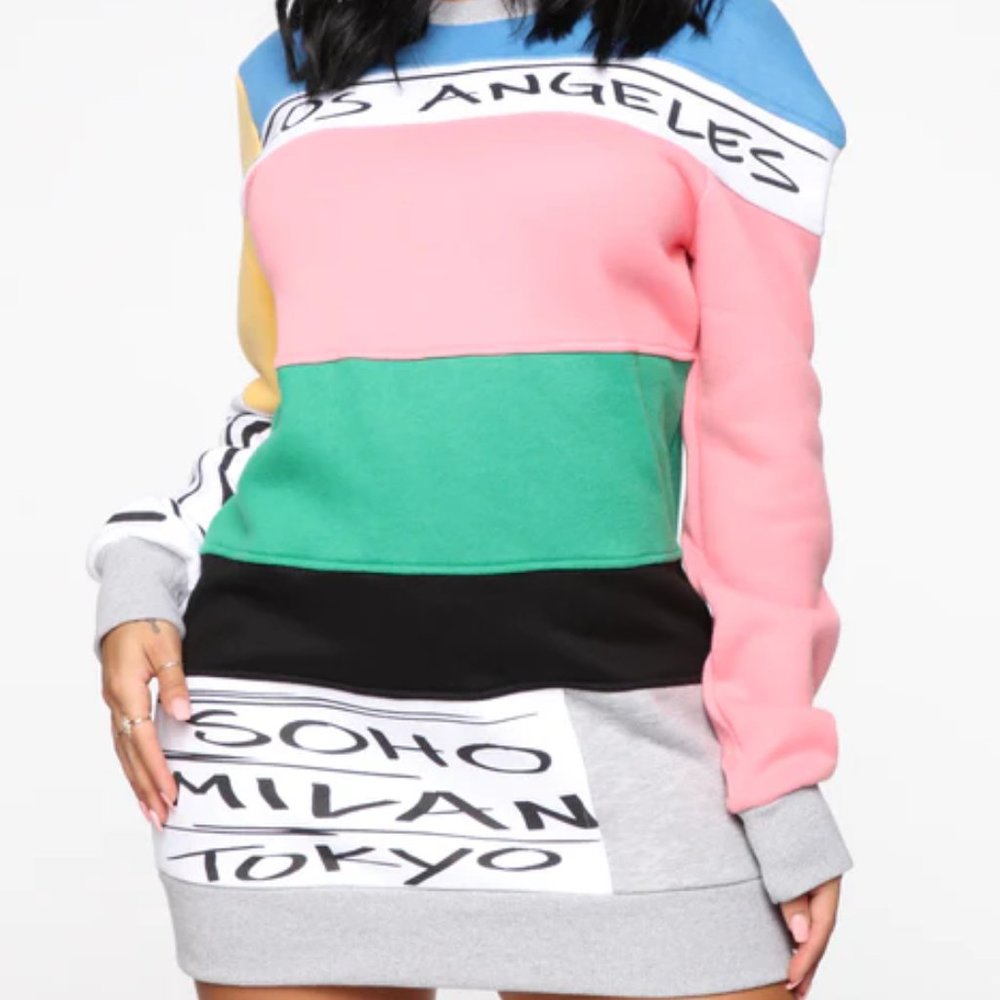 Fashion Nova (FN) Sweatshirt Tunic - US XS - Picture 2 of 3